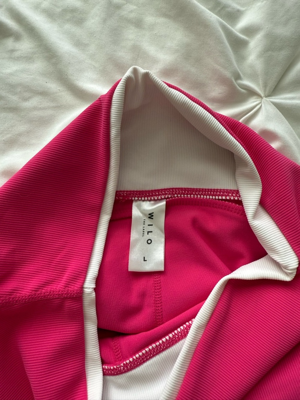 Wilo Women's Hot Pink Athletic Bike Shorts - Picture 6 of 6
